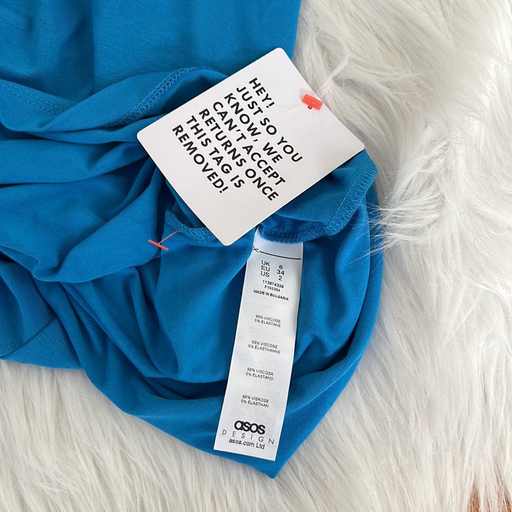 🎉HP🎉ASOS- long sleeve ruched channel cut - Picture 5 of 5